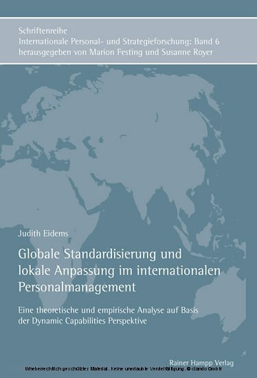 Globale Standardisierung und lokale Anpassung im internationalen Personalmanagement main product photo