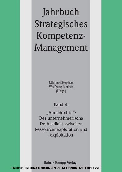 "Ambidextrie": Der unternehmerische Drahtseilakt zwischen Ressourcenexploration und -exploitation main product photo