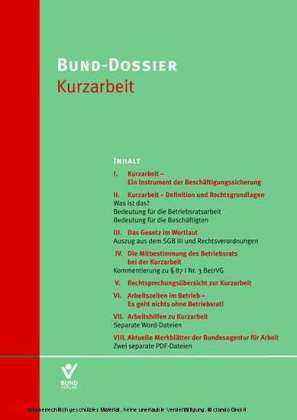 Bund-Dossier Kurzarbeit (Onlineprodukt)
