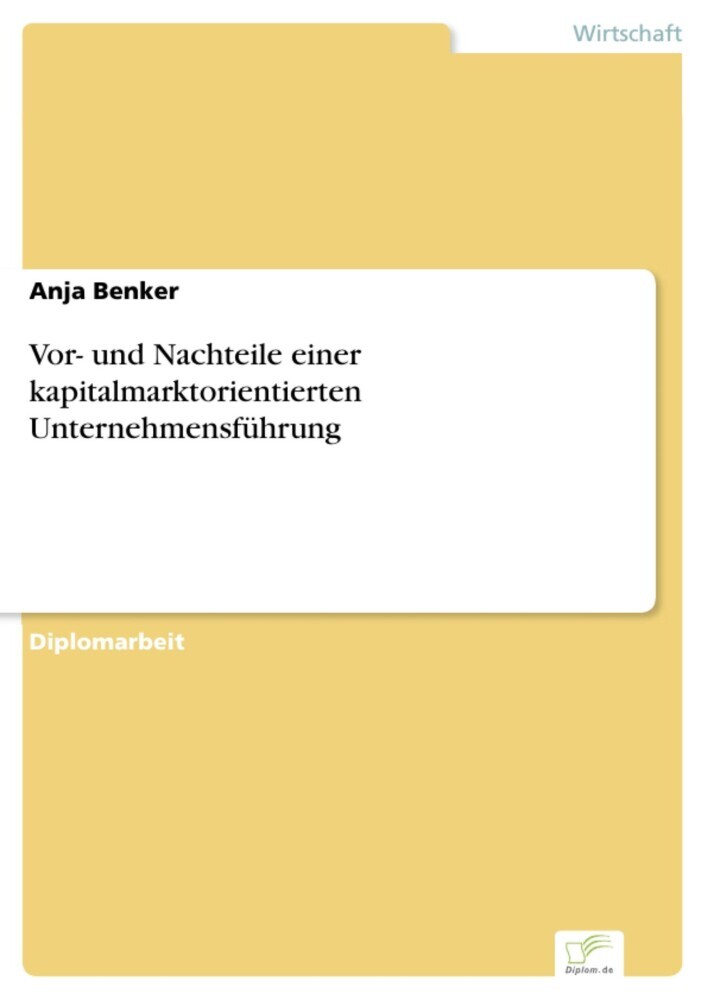 Vor- und Nachteile einer kapitalmarktorientierten Unternehmensführung main product photo