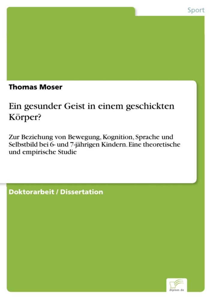 Ein gesunder Geist in einem geschickten Körper? main product photo
