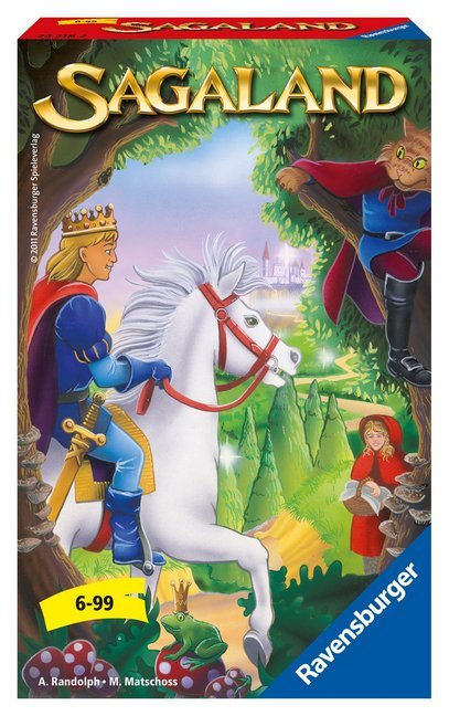 Ravensburger 23318 - Sagaland, Mitbringspiel für 2-4 Spieler, Kinderspiel ab 6 Jahren, kompaktes Format, Reisespiel, Brettspiel main product photo