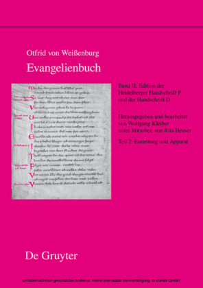 Edition der Heidelberger Handschrift P (Codex Pal. Lat. 52) und der Handschrift D (Codex Discissus: Bonn, Berlin/Krakau, Wolfenbüttel)