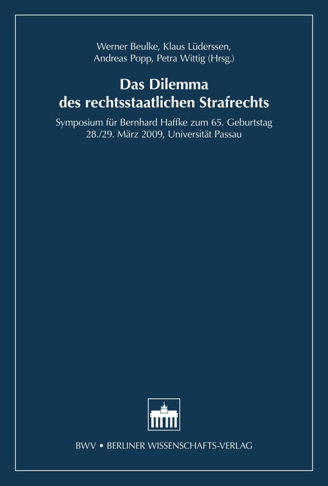 Das Dilemma des rechtsstaatlichen Strafrechts main product photo