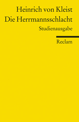 Die Herrmannsschlacht. Ein Drama. Studienausgabe main product photo