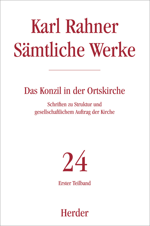 Karl Rahner Sämtliche Werke. Tl.1 main product photo