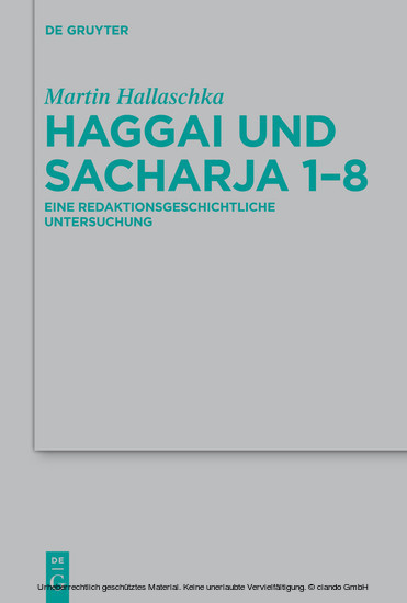 Haggai und Sacharja 1-8 main product photo