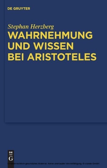 Wahrnehmung und Wissen bei Aristoteles main product photo