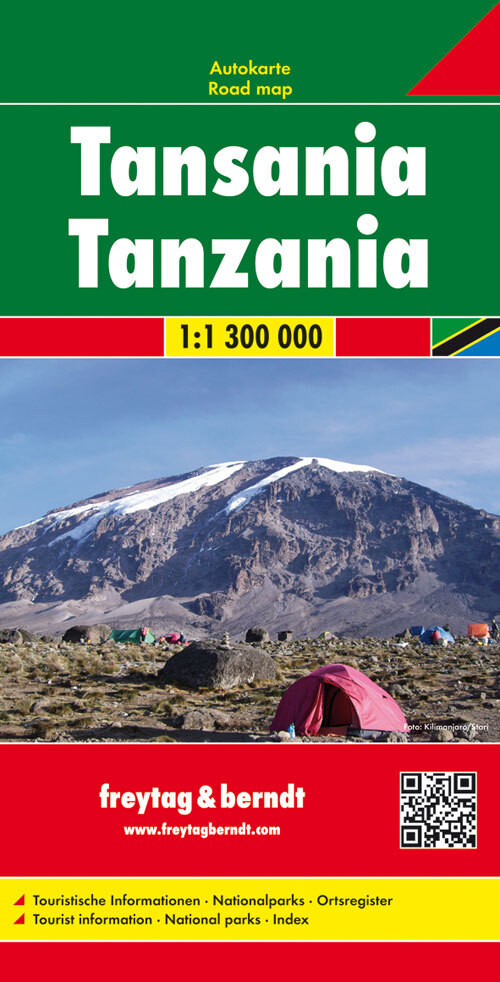 Freytag & Berndt Autokarte Tansania / Tanzania main product photo