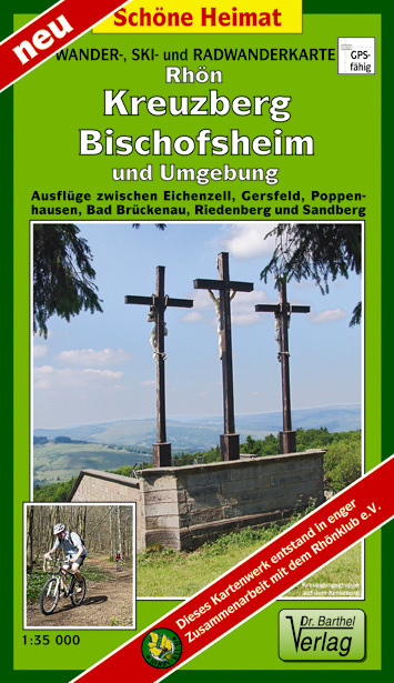 Wander-, Ski- und Radwanderkarte Rhön, Kreuzberg, Bischofsheim und Umgebung main product photo