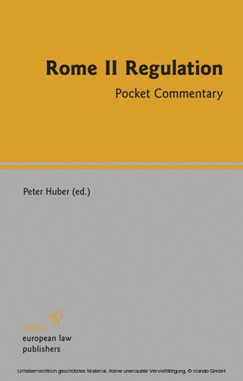 Rome II Regulation main product photo