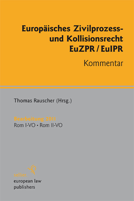 Europäisches Zivilprozess- und Kollisionsrecht main product photo