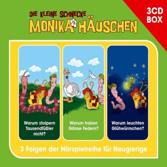 Warum stolpern Tausendfüßler nicht? / Warum haben Gänse Federn? / Warum leuchten Glühwürmchen?, 3 Audio-CDs, 3 Audio-CD
