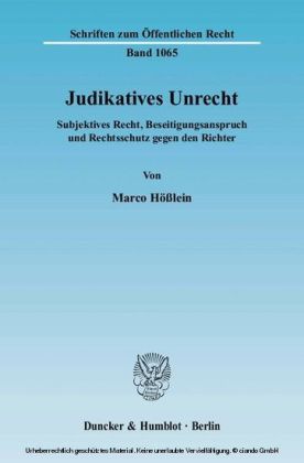Judikatives Unrecht.