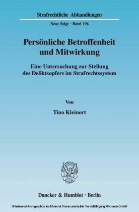 Persönliche Betroffenheit und Mitwirkung.
