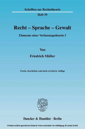 Recht - Sprache - Gewalt.