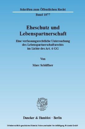 Eheschutz und Lebenspartnerschaft.