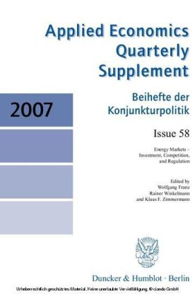 Energy Markets - Investment, Competition, and Regulation.