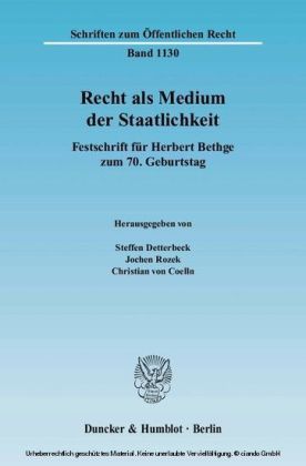 Recht als Medium der Staatlichkeit.