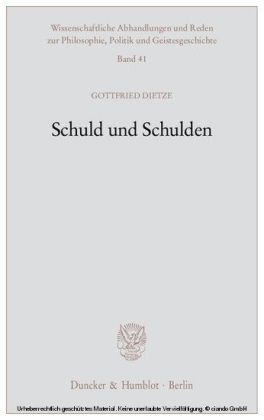 Schuld und Schulden.