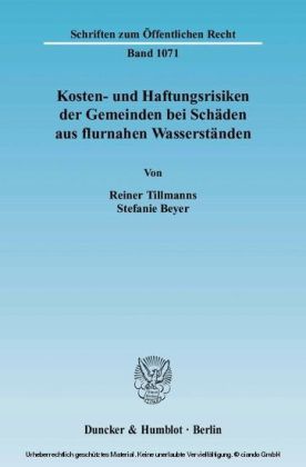 Kosten- und Haftungsrisiken der Gemeinden bei Schäden aus flurnahen Wasserständen.