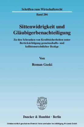Sittenwidrigkeit und Gläubigerbenachteiligung.