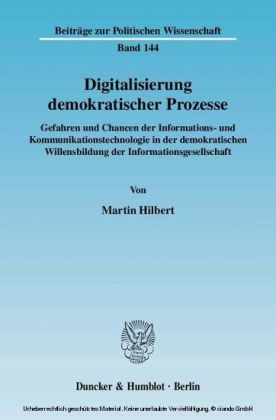 Digitalisierung demokratischer Prozesse.