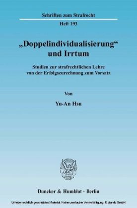»Doppelindividualisierung« und Irrtum.