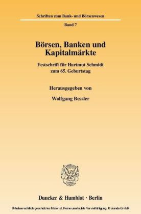 Börsen, Banken und Kapitalmärkte.