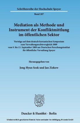 Mediation als Methode und Instrument der Konfliktmittlung im öffentlichen Sektor.