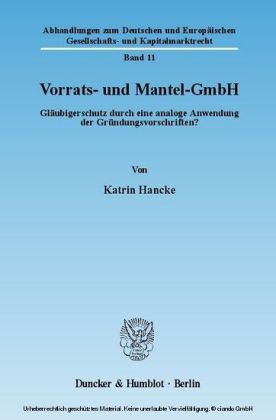 Vorrats- und Mantel-GmbH.