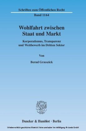 Wohlfahrt zwischen Staat und Markt.