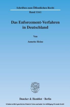 Das Enforcement-Verfahren in Deutschland.