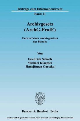 Archivgesetz (ArchG-ProfE).