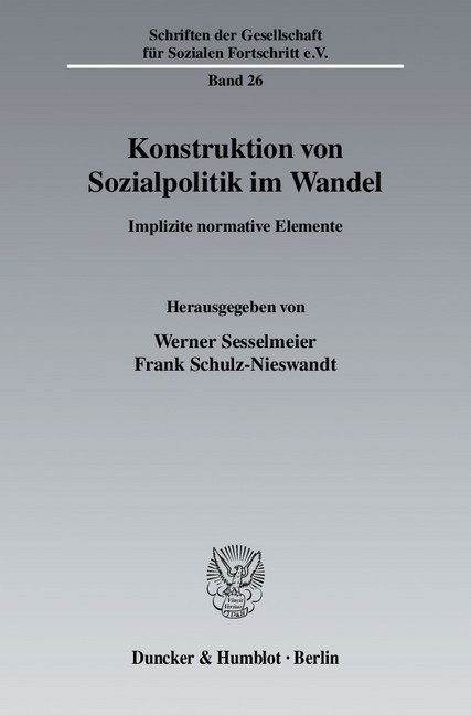 Konstruktion von Sozialpolitik im Wandel. main product photo
