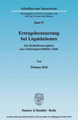 Ertragsbesteuerung bei Liquidationen.