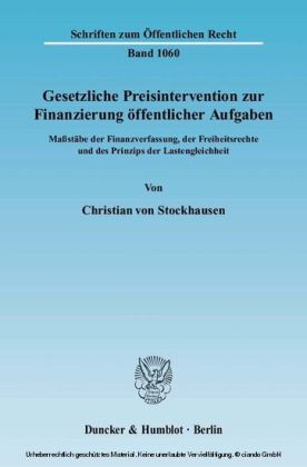 Gesetzliche Preisintervention zur Finanzierung öffentlicher Aufgaben.