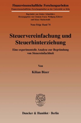 Steuervereinfachung und Steuerhinterziehung.
