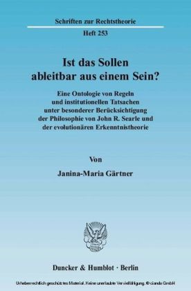 Ist das Sollen ableitbar aus einem Sein?