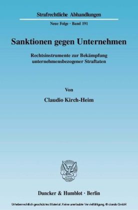 Sanktionen gegen Unternehmen.