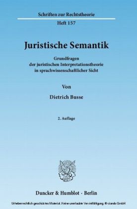 Juristische Semantik.