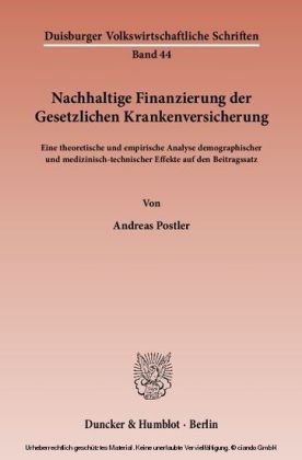 Nachhaltige Finanzierung der Gesetzlichen Krankenversicherung.
