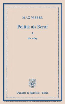 Politik als Beruf.