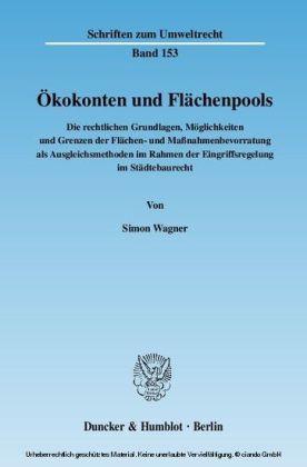 Ökokonten und Flächenpools.