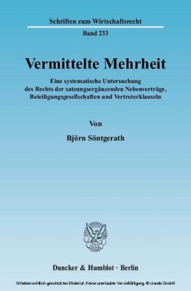 Vermittelte Mehrheit.