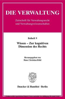 Wissen - Zur kognitiven Dimension des Rechts.