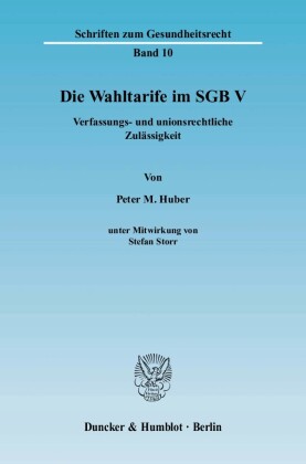 Die Wahltarife im SGB V.