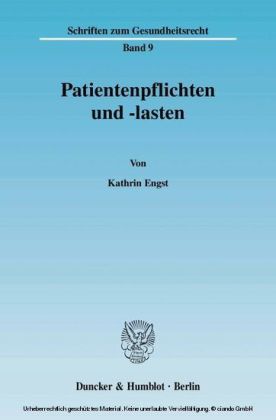 Patientenpflichten und -lasten.