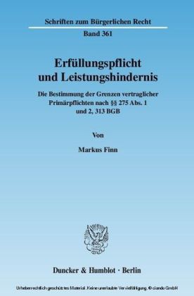Erfüllungspflicht und Leistungshindernis.
