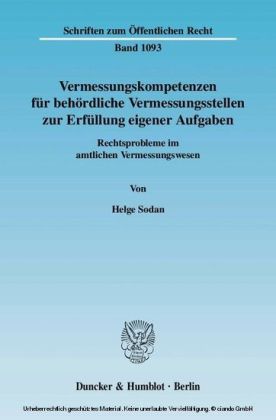 Vermessungskompetenzen für behördliche Vermessungsstellen zur Erfüllung eigener Aufgaben. main product photo